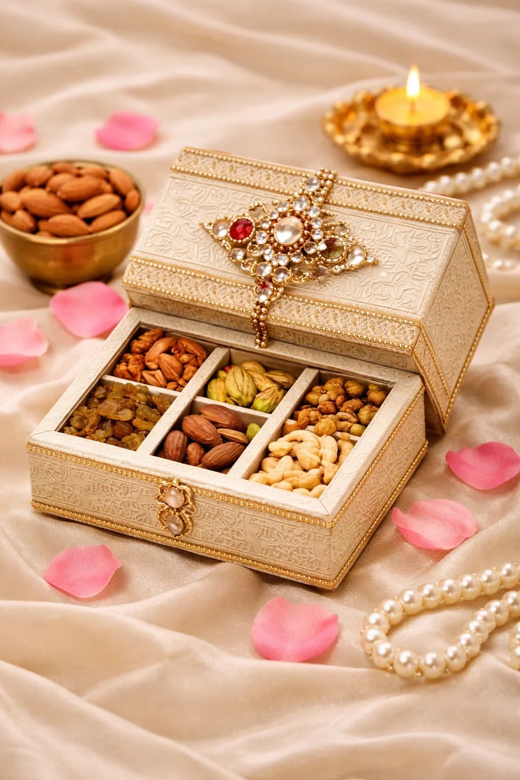 Guests receiving return gifts